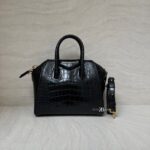 Givenchy Mini Antigona Embossed Croco Black GHW