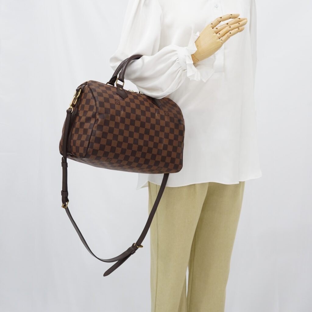 Louis Vuitton Speedy Bandou 30 Damier Ebene GHW