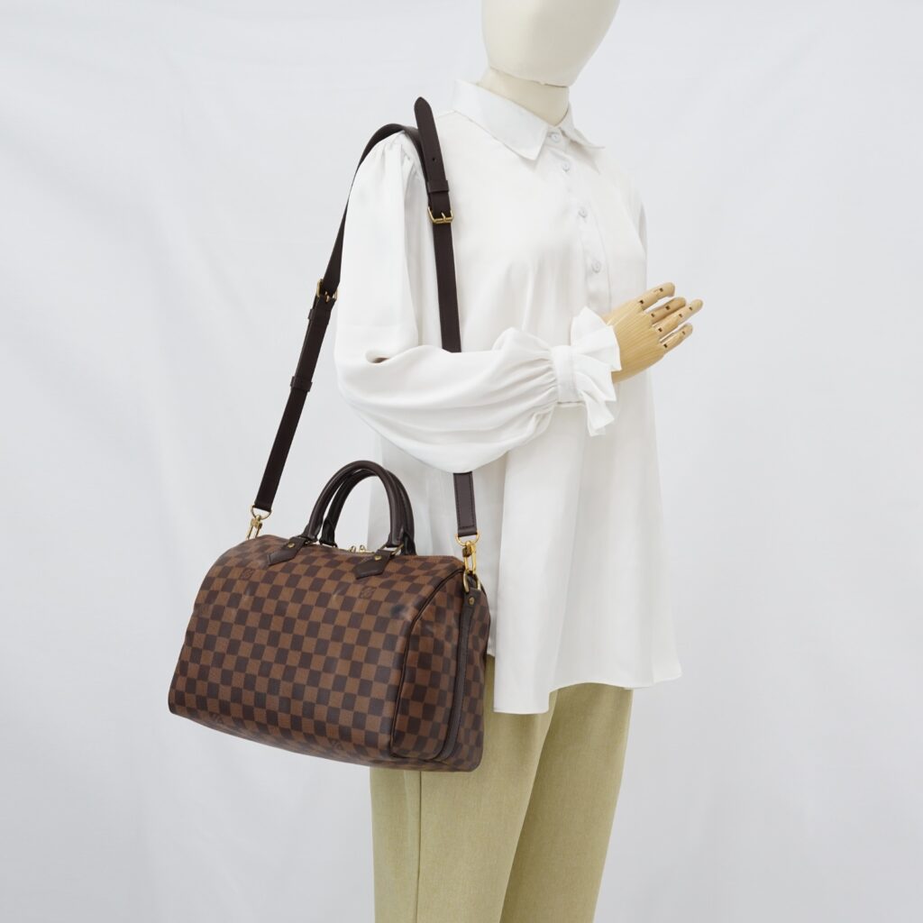 Louis Vuitton Speedy Bandou 30 Damier Ebene GHW
