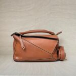 Loewe Puzzle Medium Tan GHW