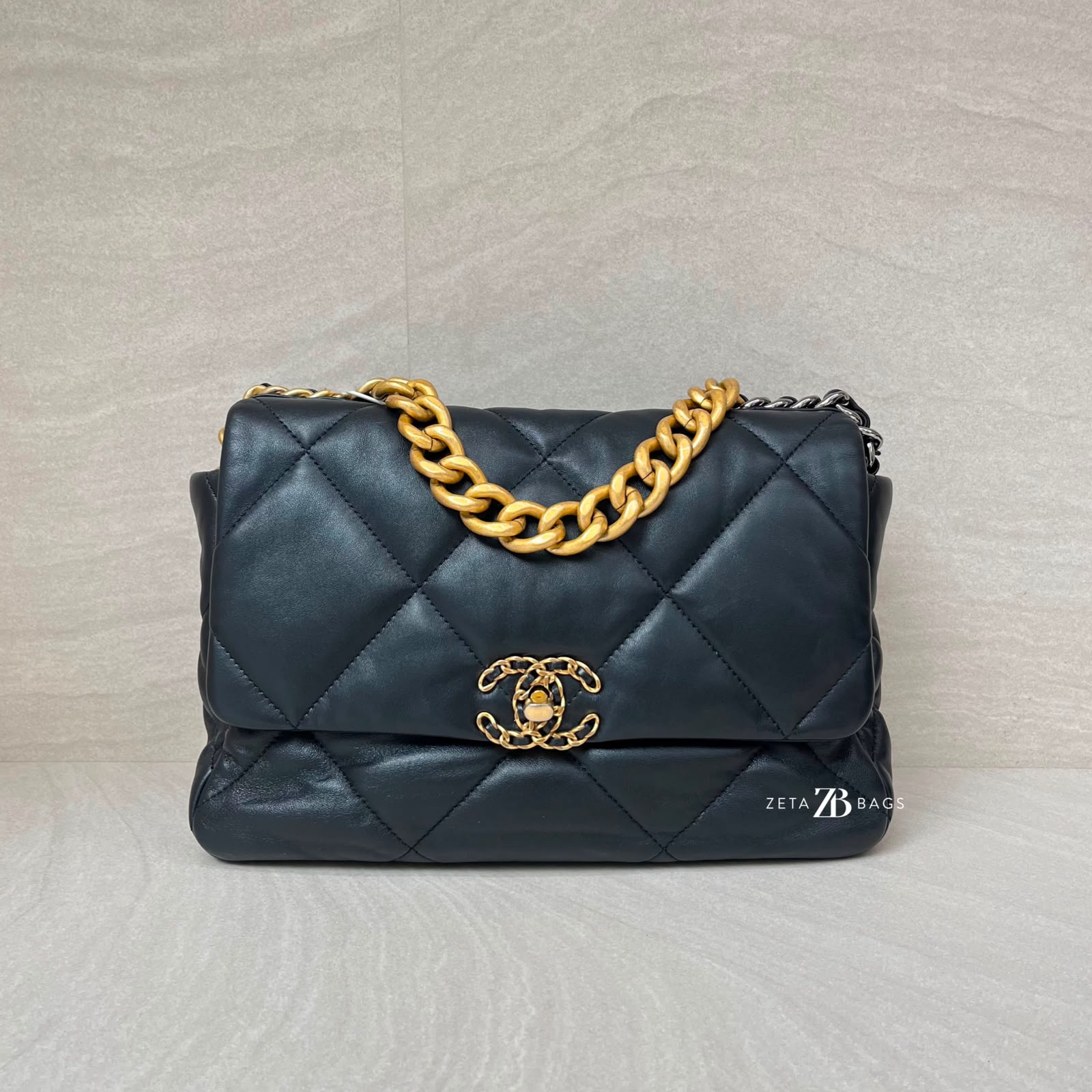 Chanel C19 Large Lambskin Black