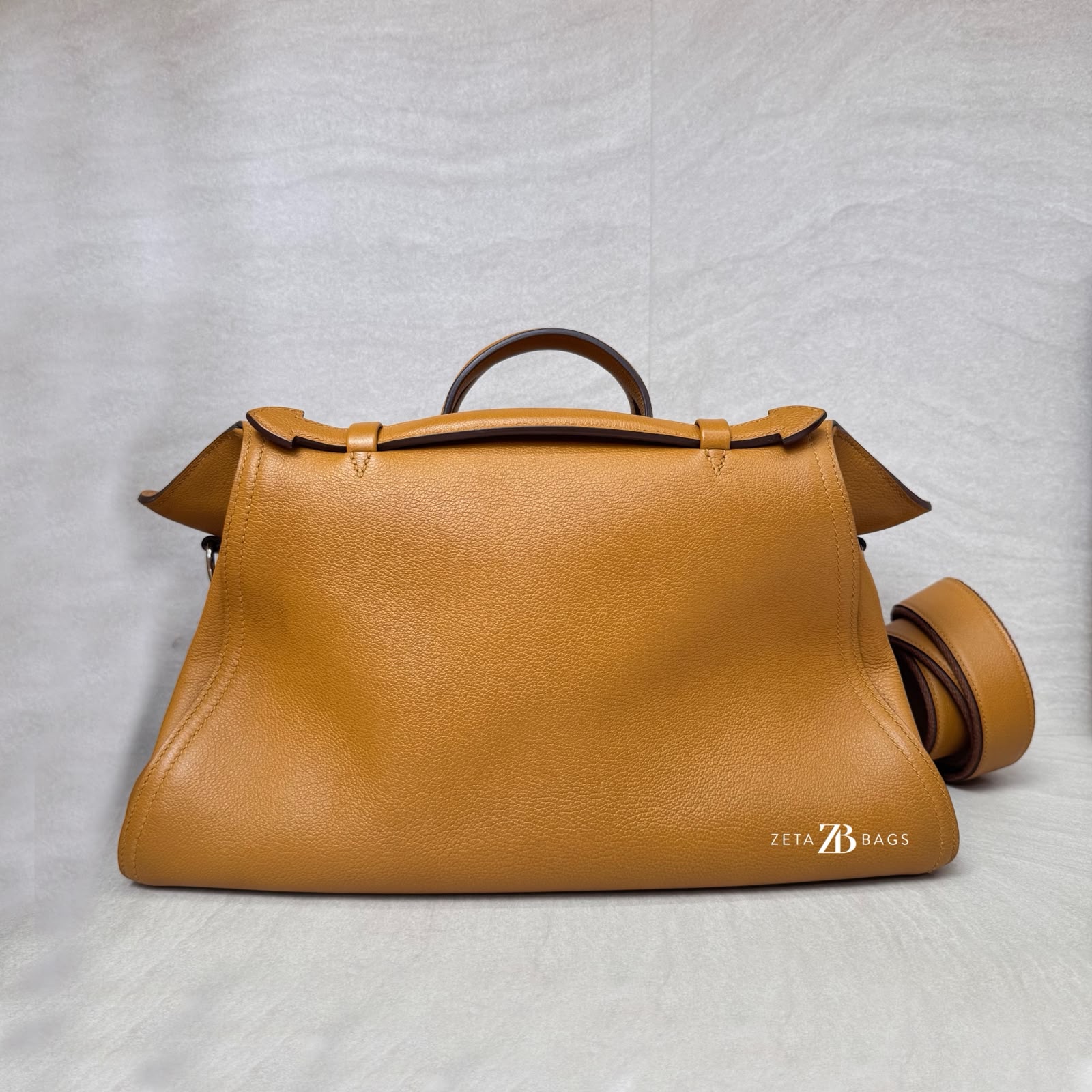 Hermes Sac Over Evercolor Caramel PHW