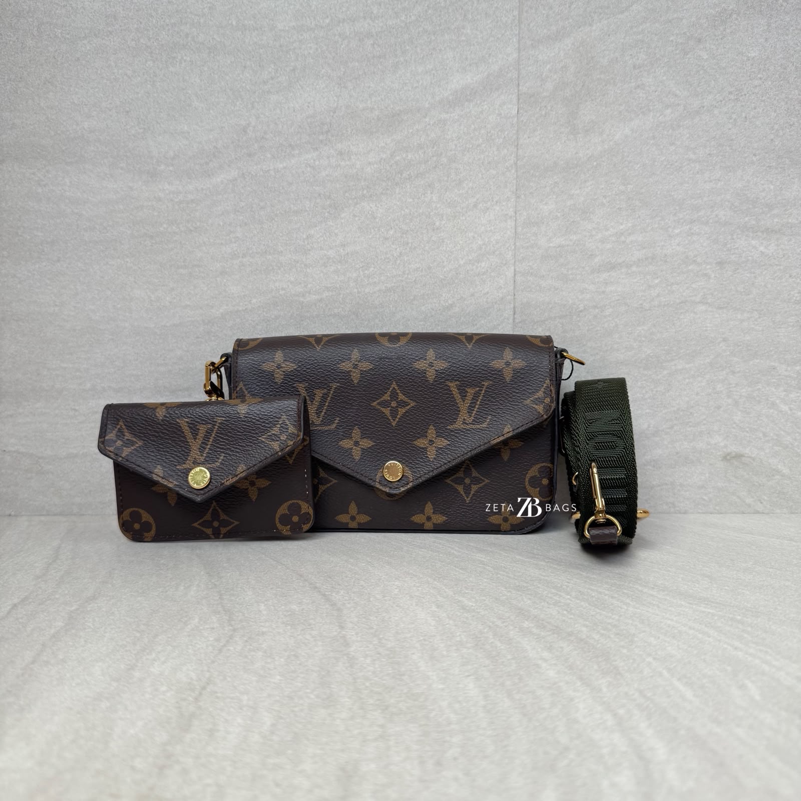Louis Vuitton Felicie Strap Go Monogram GHW