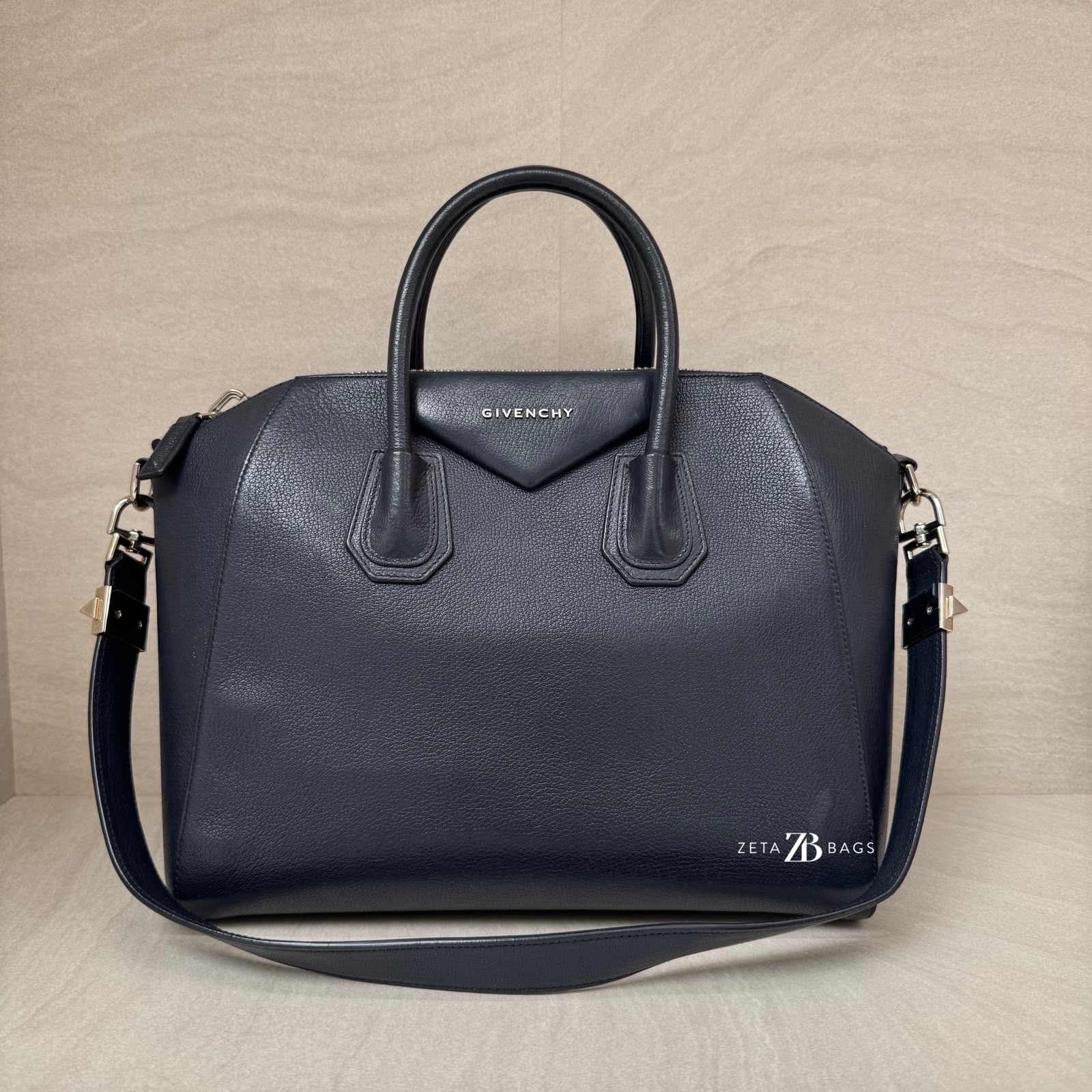 Givenchy Antigona Medium Navy SHW