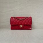 Chanel Classic Small D Flap Caviar Red GHW