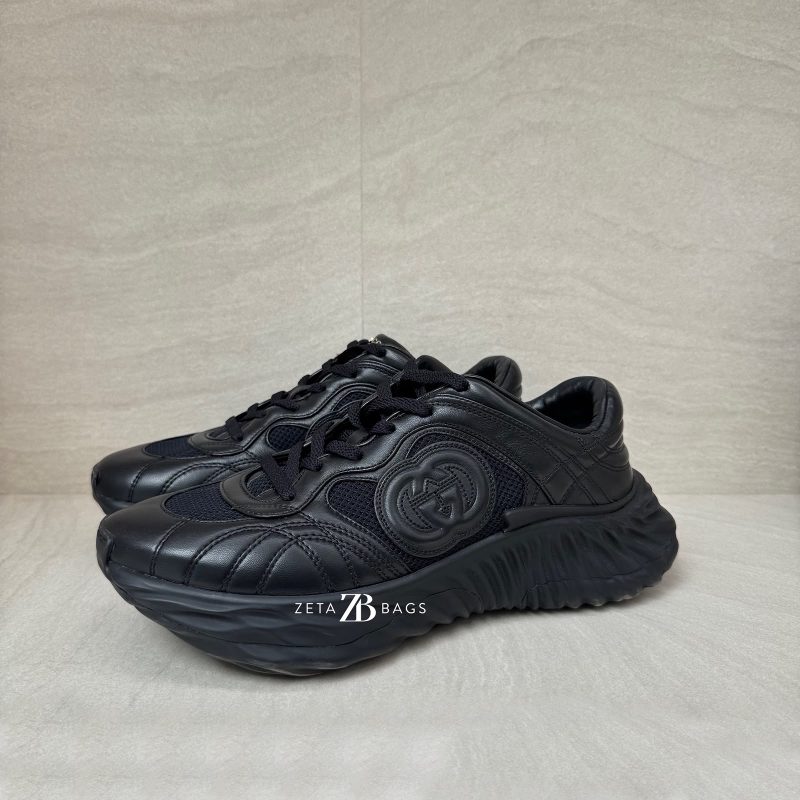 Gucci Ripple Sneakers Black SHW