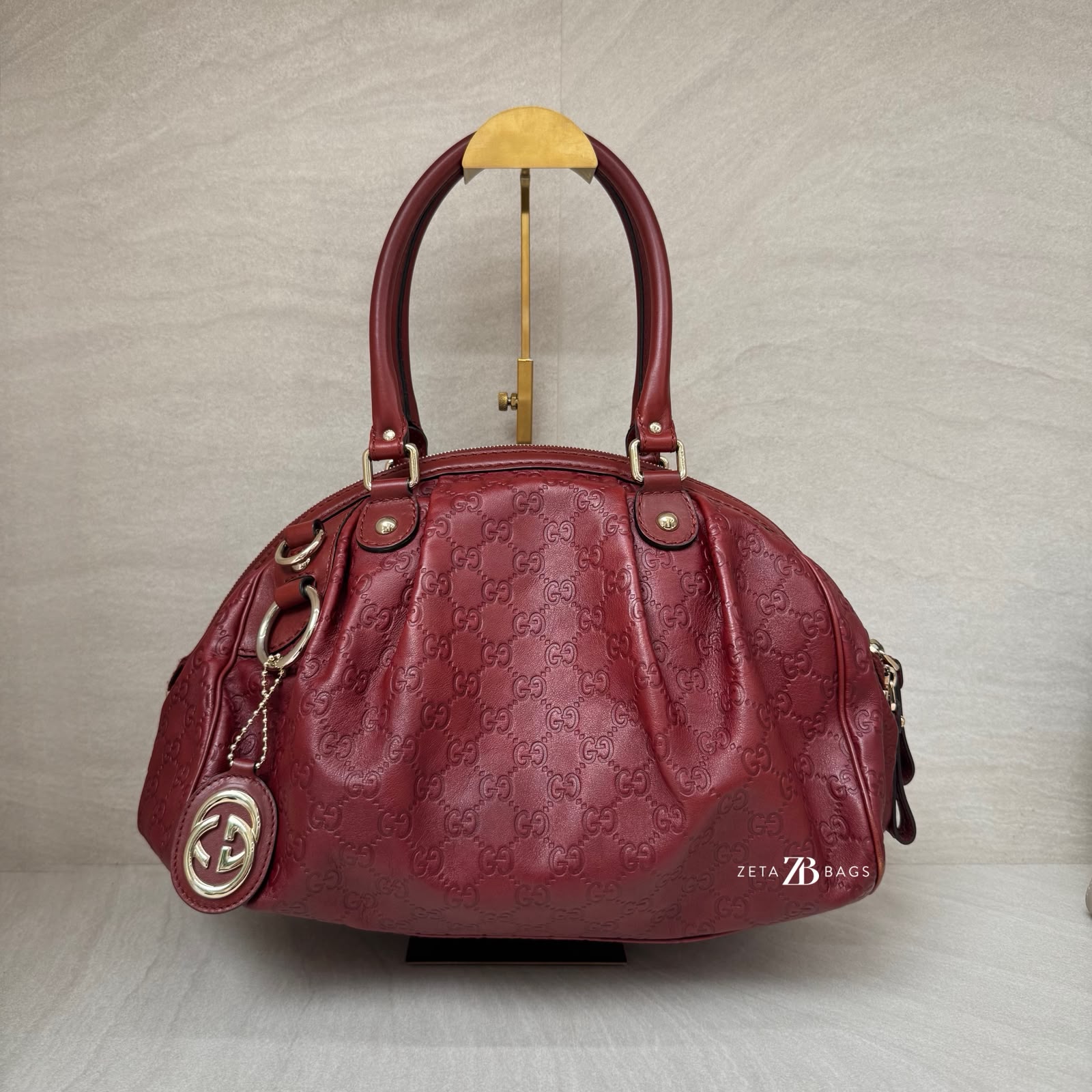 Gucci Sukey GG Canvas Red GHW