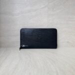 Louis Vuitton Zippy Organizer Wallet Epi Black SHW