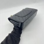 Chanel Classic Medium D Flap Lambskin Black Gold Hardware