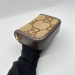 Gucci Horsebit Mini Web Camel Ebony New Acero Gold Hardware