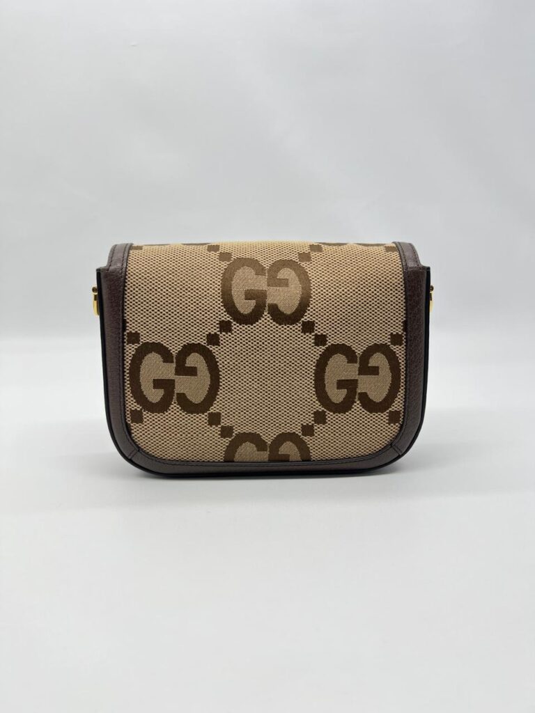 Gucci Horsebit Mini Web Camel Ebony New Acero Gold Hardware
