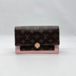 Louis Vuitton Flore Chain Wallet Monogram Rose Ballerine