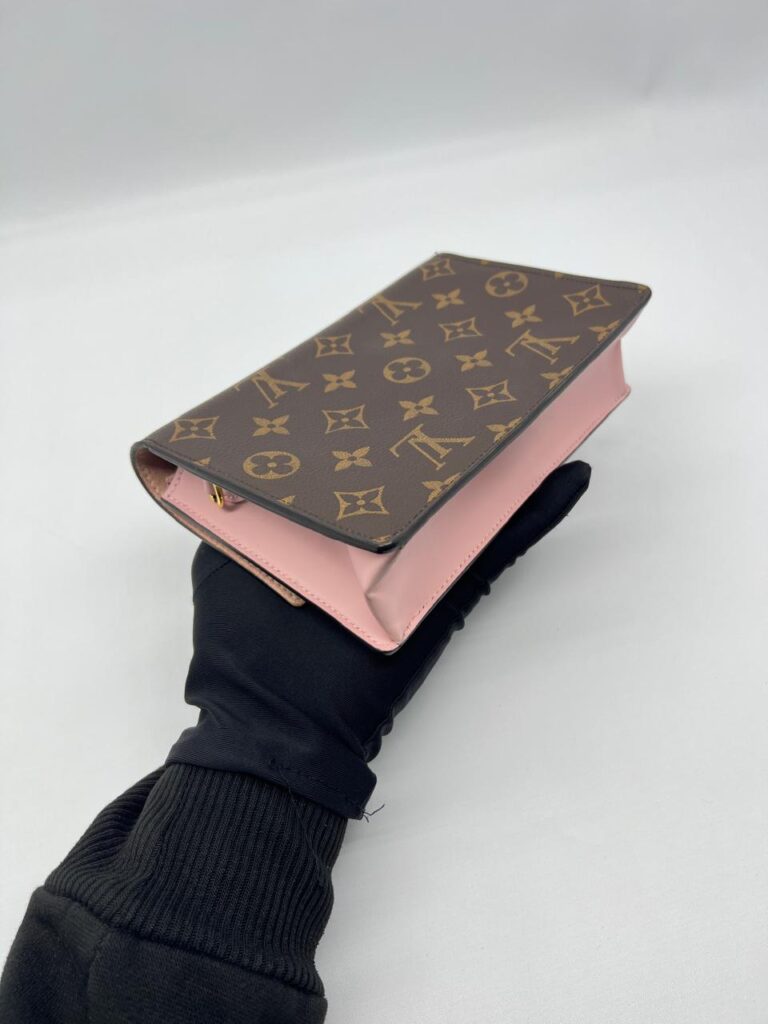 Louis Vuitton Flore Chain Wallet Monogram Rose Ballerine