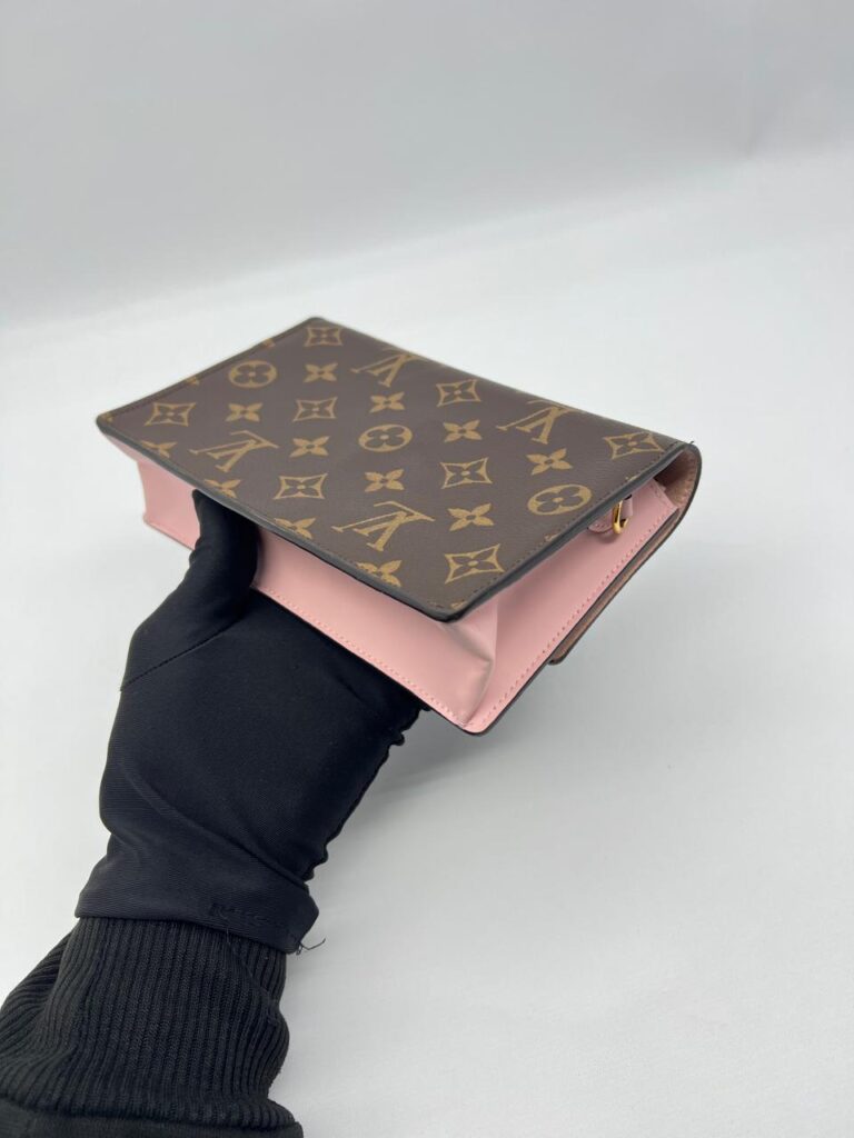 Louis Vuitton Flore Chain Wallet Monogram Rose Ballerine