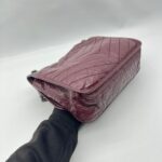 Saint Laurent Niki Medium Calfskin Burgundy Ruthenium Hardware