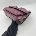 Saint Laurent Niki Medium Calfskin Burgundy Ruthenium Hardware