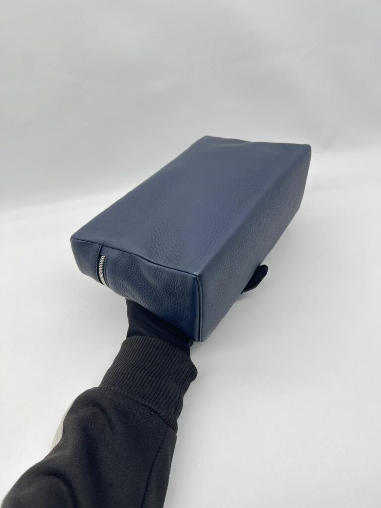 Loro Piana Extra Pocket L27 Grained Dark Navy Silver Hardware
