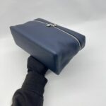 Loro Piana Extra Pocket L27 Grained Dark Navy Silver Hardware