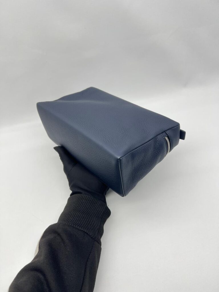 Loro Piana Extra Pocket L27 Grained Dark Navy Silver Hardware