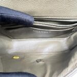 Chanel Mini Rectangular S Flap Caviar Khaki Silver Hardware