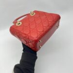Dior Lady D Small Lambskin Red Gold Hardware