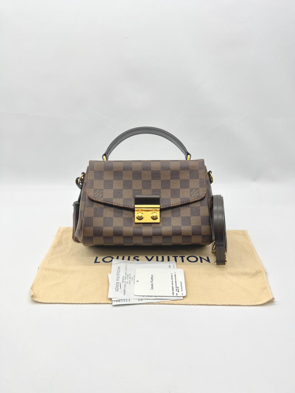 Louis Vuitton Croisette Damier Ebene Gold Hardware