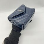 Saint Laurent Lou Loy Toy Lambskin Navy Silver Hardware