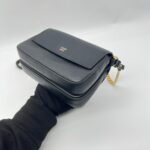 Fendi Double Baguette Studded Micro Black Gold Hardware