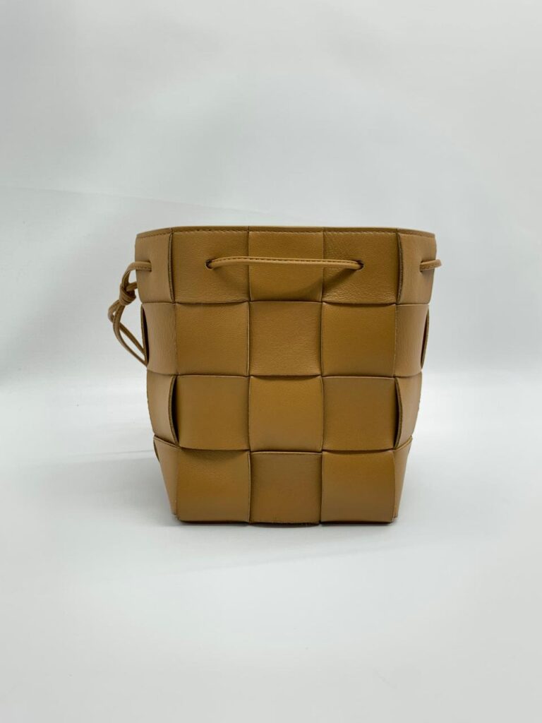 Bottega Veneta Small Cassette Bucket Camel
