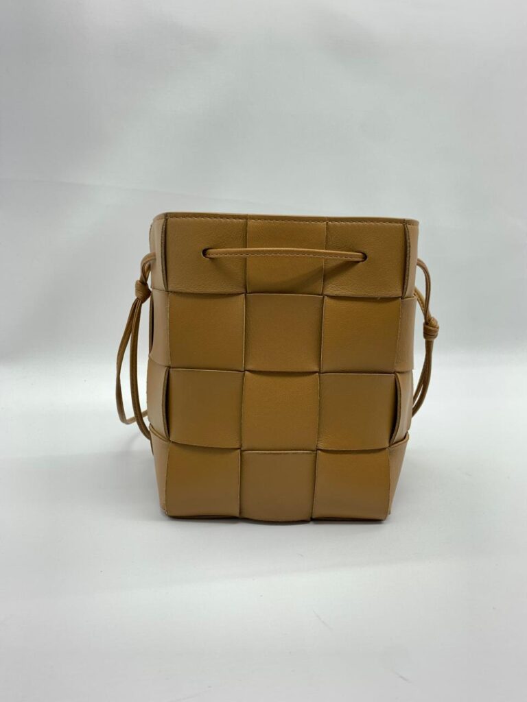 Bottega Veneta Small Cassette Bucket Camel