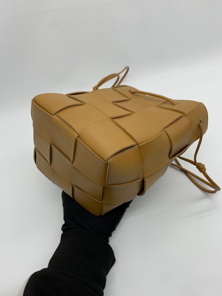 Bottega Veneta Small Cassette Bucket Camel