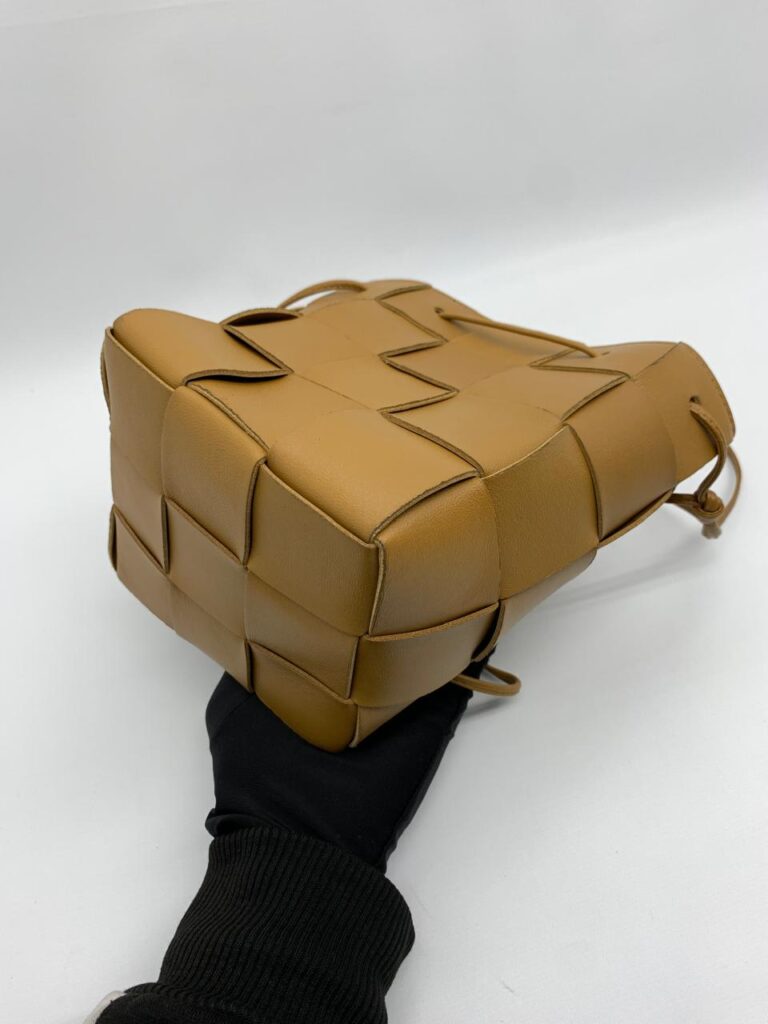 Bottega Veneta Small Cassette Bucket Camel