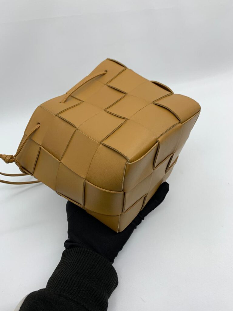 Bottega Veneta Small Cassette Bucket Camel
