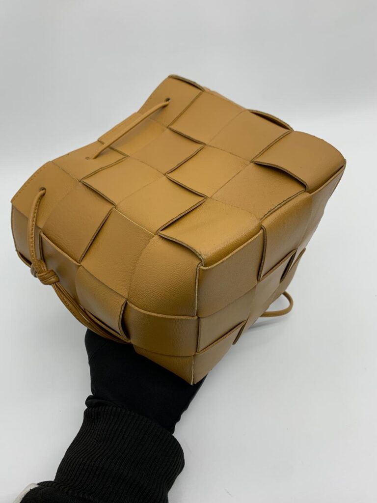 Bottega Veneta Small Cassette Bucket Camel