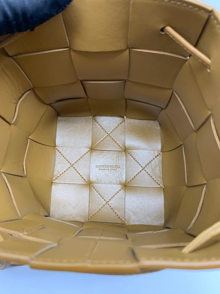 Bottega Veneta Small Cassette Bucket Camel