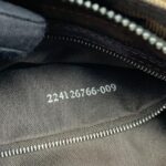 Fendi Pochette Flap Tobacco Zucca Canvas Brown Silver Hardware