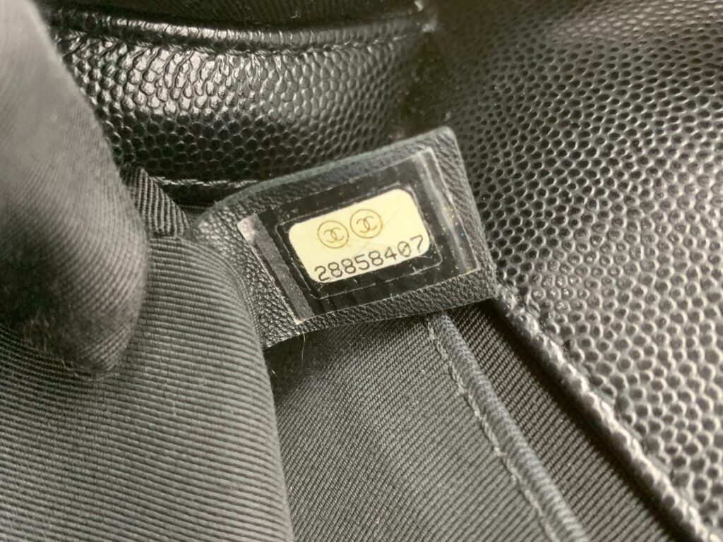 Chanel Boy 20 Caviar Black Gold Hardware
