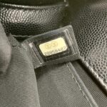Chanel Boy 20 Caviar Black Gold Hardware