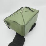 Loewe Puzzle Small Calfskin Avocado Silver Hardware
