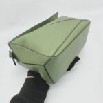 Loewe Puzzle Small Calfskin Avocado Silver Hardware