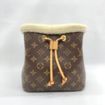Louis Vuitton Neo Noe BB Monogram Shearling Cozygram With Chip