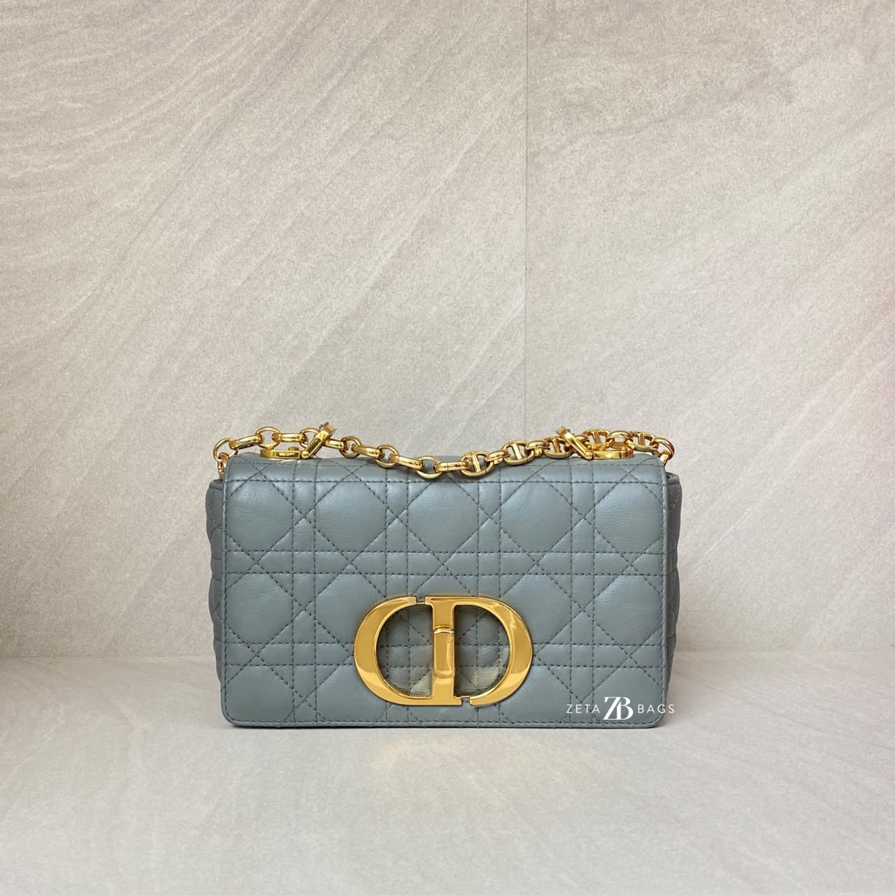 Dior Caro Small Gray GHW