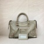 Balenciaga Small City Edge Mink Grey SHW