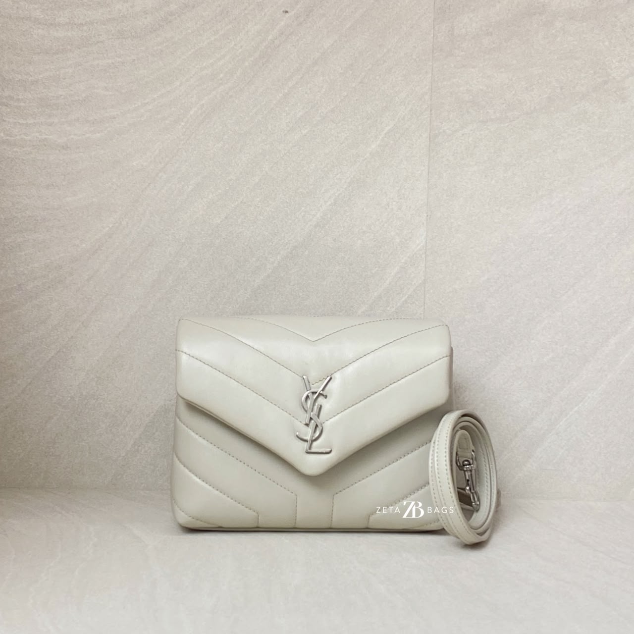 Saint Laurent Lou Lou Toy Light Khaki SHW