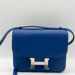 Hermes Constance 18 Blue France Evercolor PHW