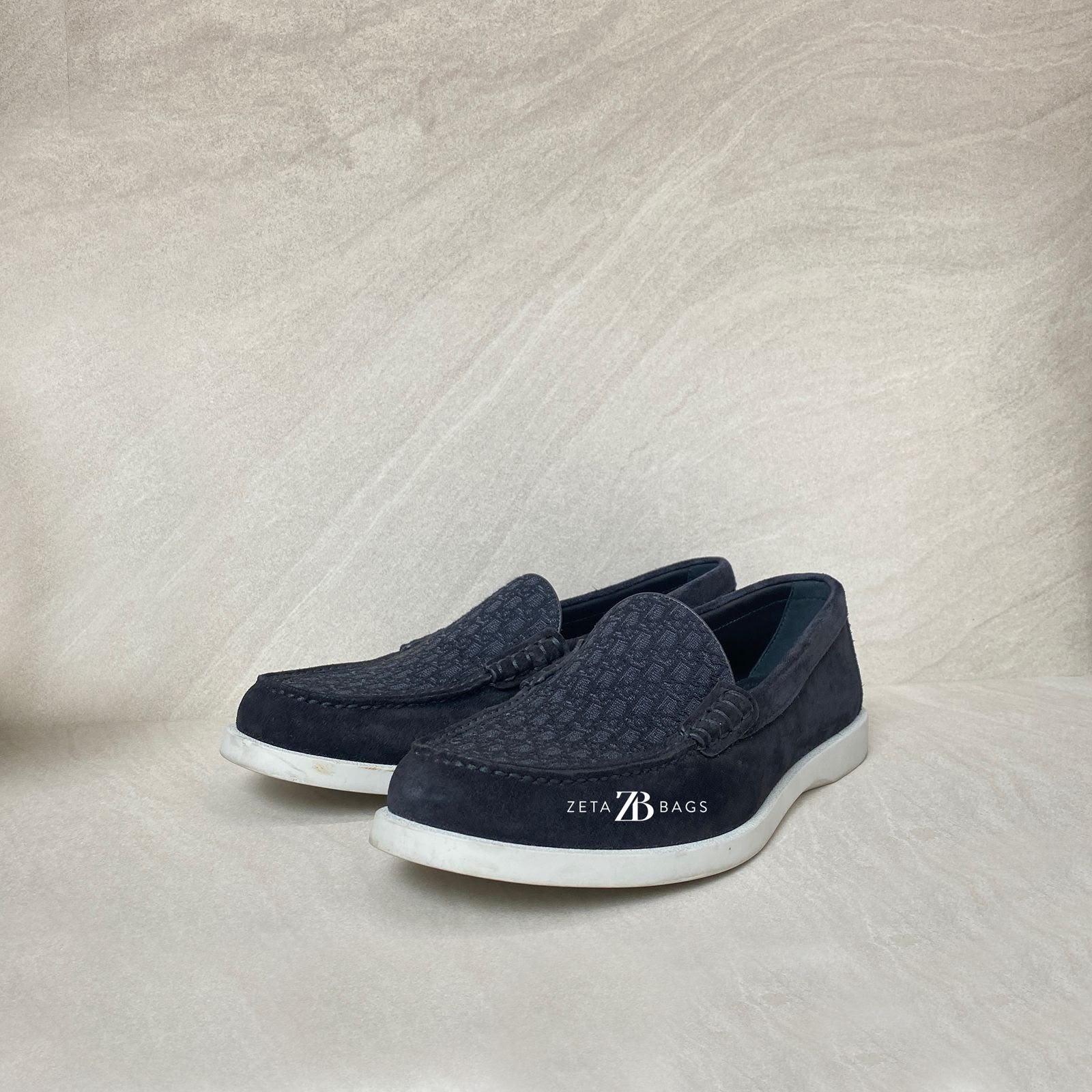 Dior Granville Loafer Black Suide Oblique Jacquard