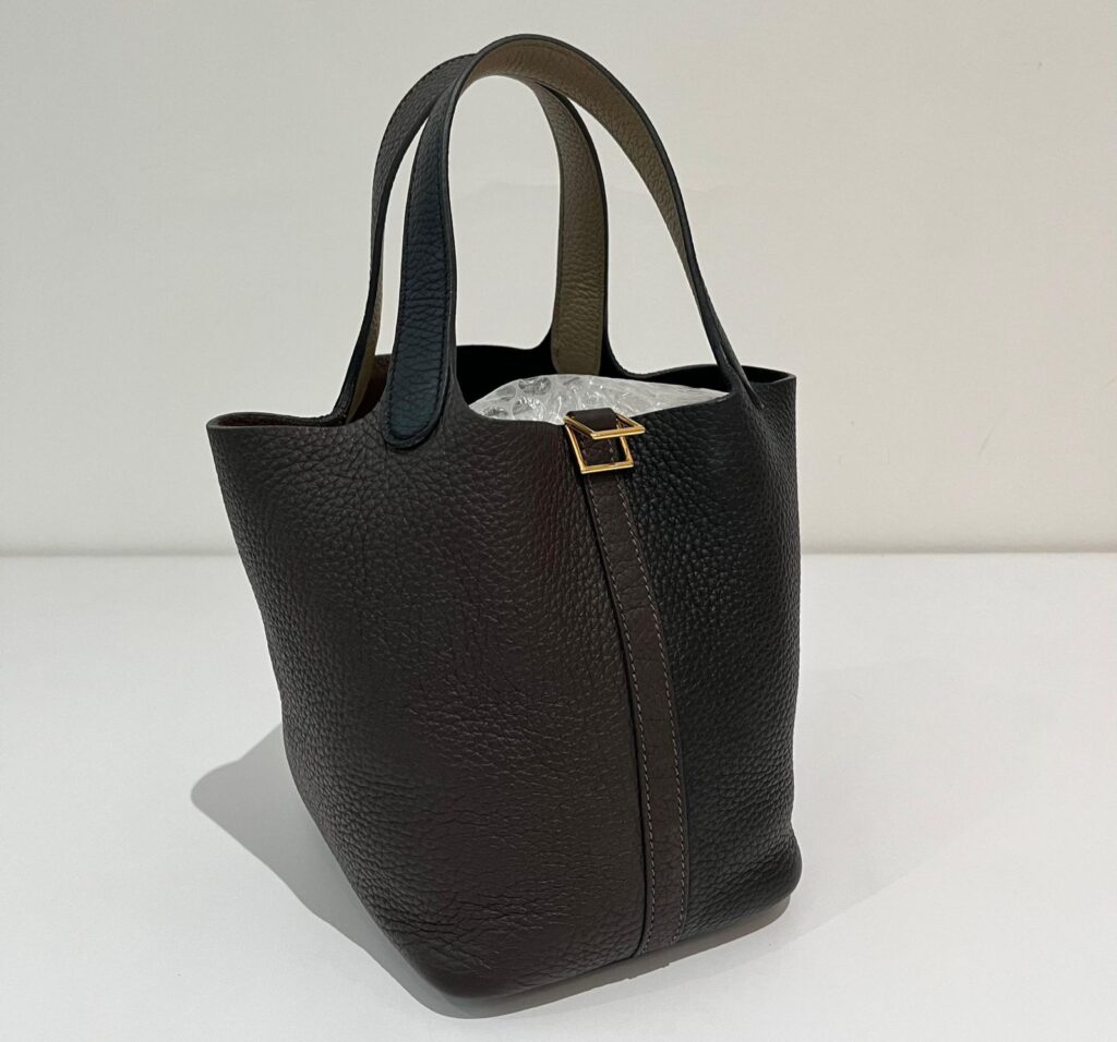 Hermes Picotin 18 Tressage Mauve Syl Epsom PHW