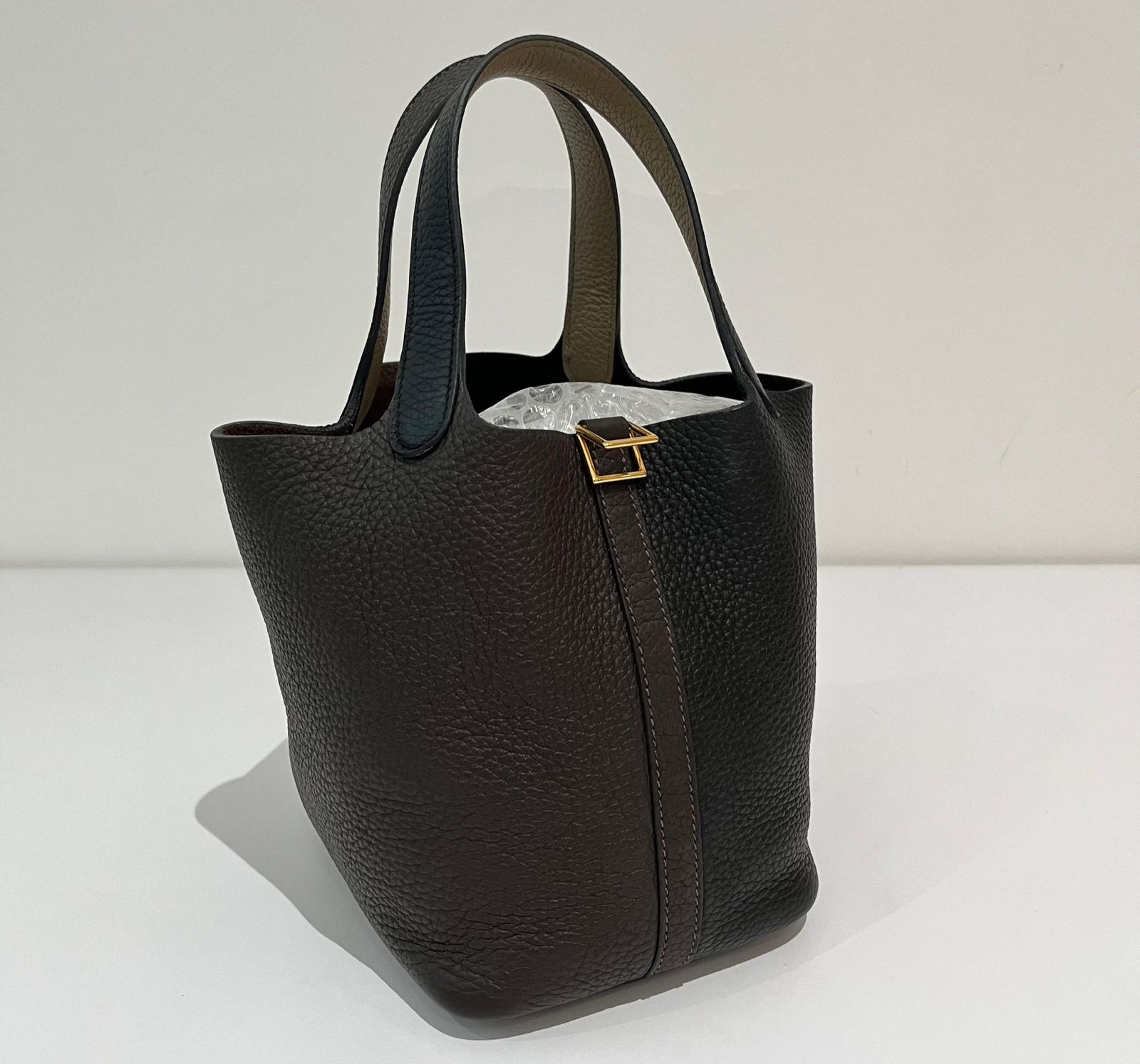 Hermes Picotin 18 Tressage Mauve Syl Epsom PHW