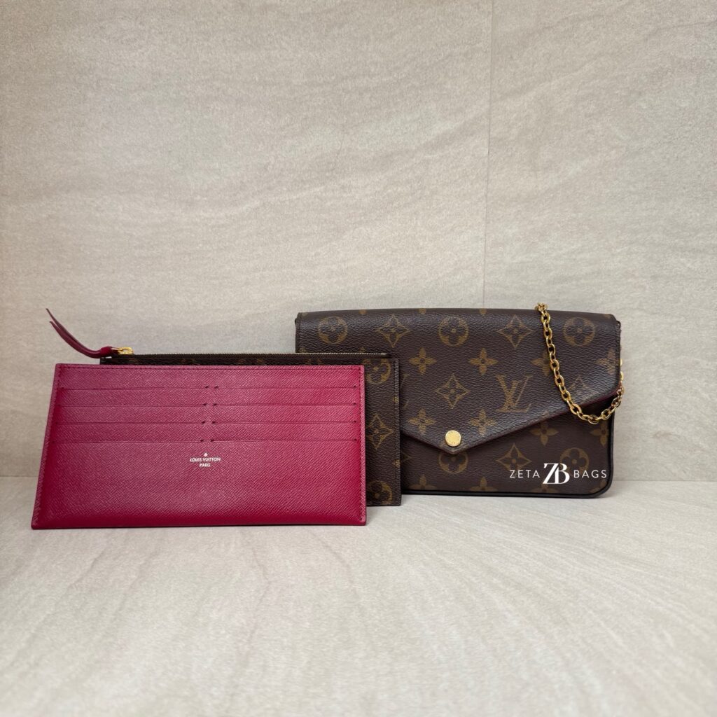 Louis Vuitton Felicie GM Monogram Fuchsia GHW