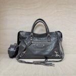 Balenciaga Small Classic City Agneau Dark Grey SHW
